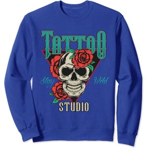 TATOO - BIJOU DE CORPS Atelier de tatouage Tattoo Studio Sweatshirt.[Y412