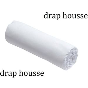 DRAP HOUSSE Drap housse blanc 100%coton 90 cm X 190 cm