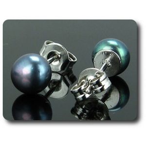 Boucles D'oreilles Double Chaîne Avec Perle De Culture - Plaqué Or 18 Carats, Fermoir Clou - Neuf Avec étiquettes