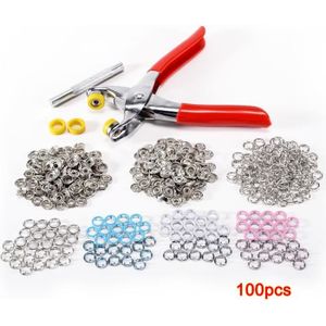 RERI 100pcs T5 Bouton Pressions En Plastique