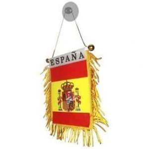 DRAPEAU DÉCORATIF Fanion Espagne avec Ventouse