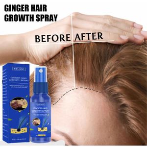 ANTI-CHUTE CHEVEUX Eelhoe Ginger Hair Growth Spray sérum anti - chute de cheveux produits croissance rapide prévention cheveux réparation soins