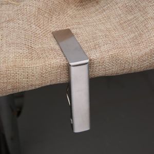 Relaxdays Lot De 12 Pinces Pour Nappe - Clips Réglables Acier Inoxydable Jusqu'à 4 Cm