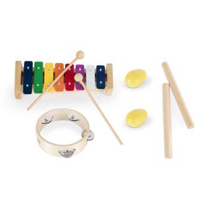 BATTERIE Classic Cantabile percussion pour enfants set de débutant 8 pièces