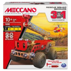 Nouveau Baril Meccano Junior 5 ans - 150 pieces, 2 outils - Seau Multi  Modeles dont vehicules - Jeu de construction - Cdiscount Jeux - Jouets