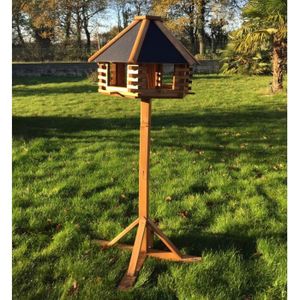 ABRI JARDIN - CHALET Maison À Oiseaux Chalet Sur Pied À Construire Bois