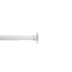 Kit penderie D16 blanc 120cm avec 2 supports blanc nylon