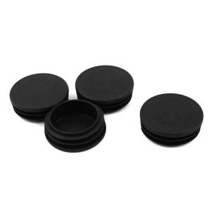 42mm dia tube rond jambe fin Insérer Moraillon bouchons obturateurs 8pcs noir