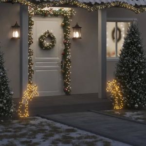 VOILE D'OMBRAGE vidaXL Décoration lumineuse météore de Noël avec piquets 80 LED 62 cm 357722
