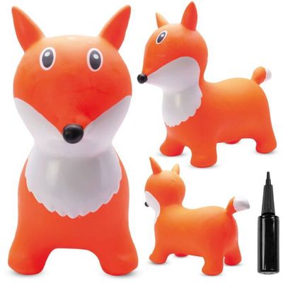 Skippy chien sauteur marron gonflable enfant bebe 18 mois - jusqu'a 20