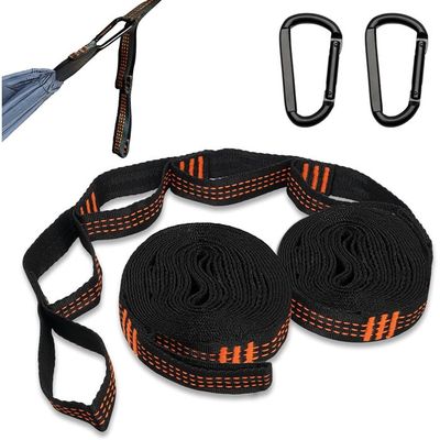 Sangles Hamac TAFACE - Lot De 2 Avec Mousquetons - 200cm - Charge 200kg - Pour Camping, Voyage