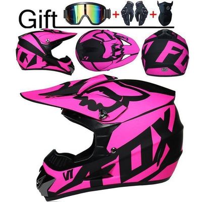 CASQUE MOTO SCOOTER Enfant et adulte Motocross Casque Hors-rouge - Pour Quad & Motocross