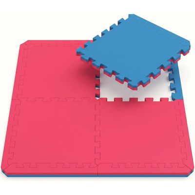 Tapis De Sol Sport 2,4 Cm Eyepower – 4 Dalles EVA 50x50 Cm, Antidérapant, Insonorisant, Extensible à L'infini