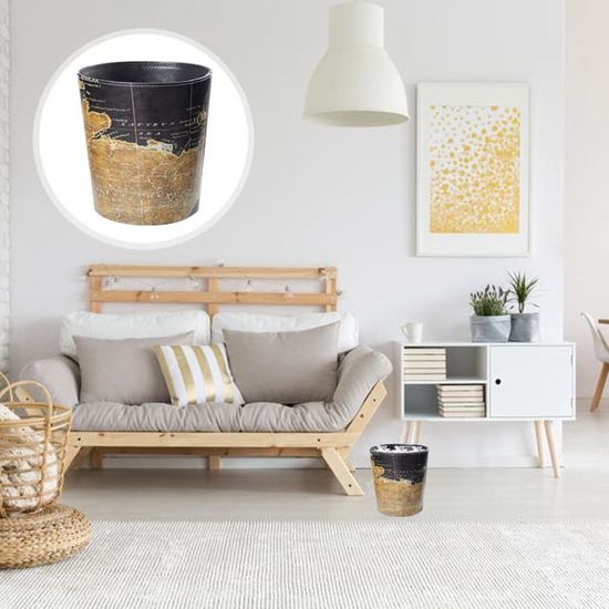 Poubelle à Grain De Bois, Poubelle Rétro Pour La Maison, Le Bureau