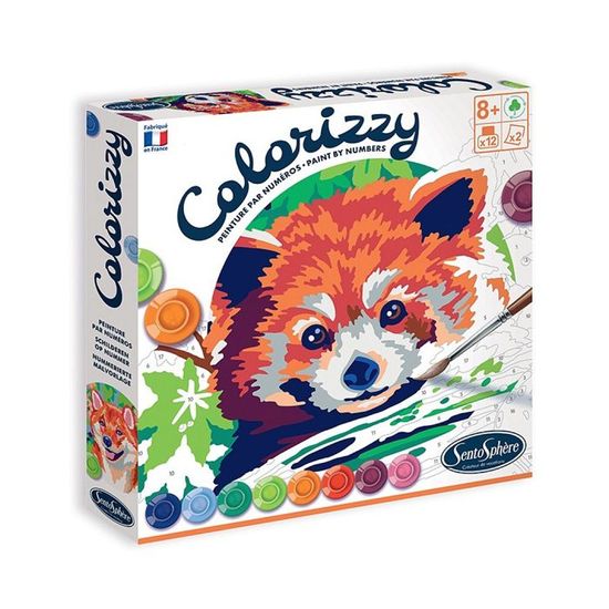 Peinture par Numéros pour Adultes Enfants Débutant,panda animal mignon,Kit de Peinture de Décoration Murale à la Maison par Numéro Kit Peinture,40X50cm