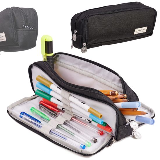Trousse Scolaire 3 Compartiments DOHE - Format 23x12x2,5 Cm - Polyester Résistant - Design Yale University
