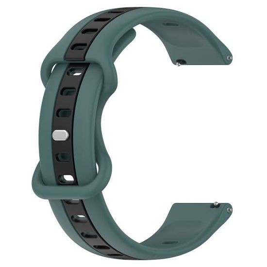 2 Bracelets Montre En Silicone 18/20/22 Mm - Motif Croix, Boucle Ajustable, Déclipsage Rapide