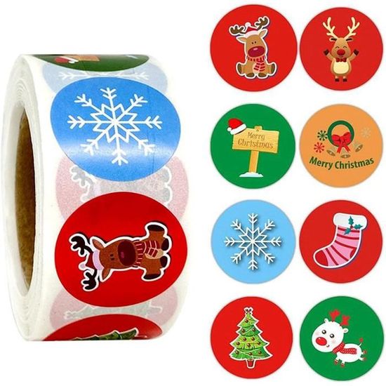 Joyeux Noël Autocollants Svg Ensemble D'autocollants De Noël Autocollants De Noël Autocollants