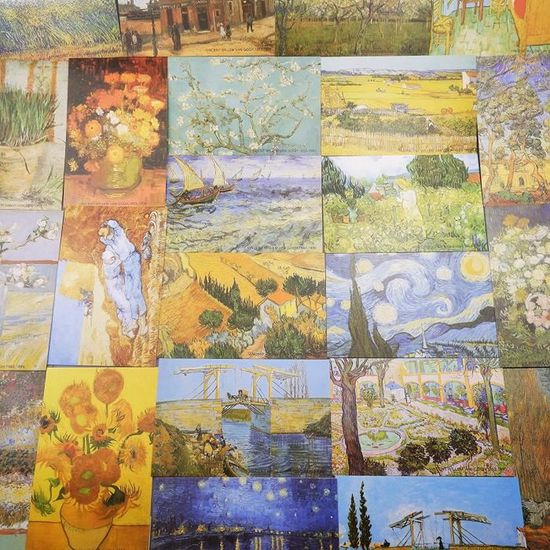Fendawn 30 Cartes Postales Rétro Paris - 14x10cm Motifs Artistiques