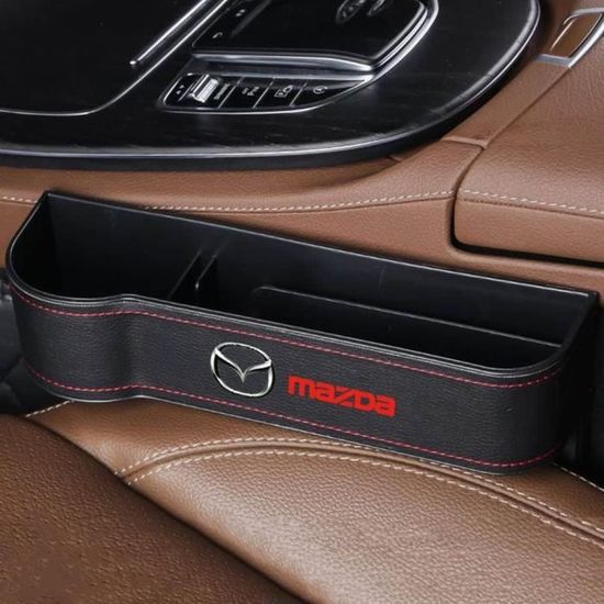 Organisateur Auto-Adhésif Pour Siège De Voiture - Pochette Cuir Pour Téléphone, Clés Et Lunettes