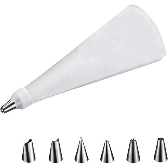 Kit Poche à Douille Professionnel 11 Pièces - Douilles Inox, Adaptateur - Pour Décoration Gâteaux