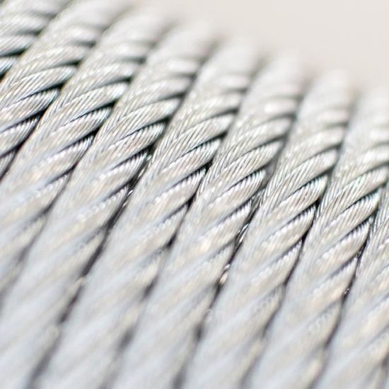 25m câble 4mm acier zingué EN 12385-4 6x19+FC
