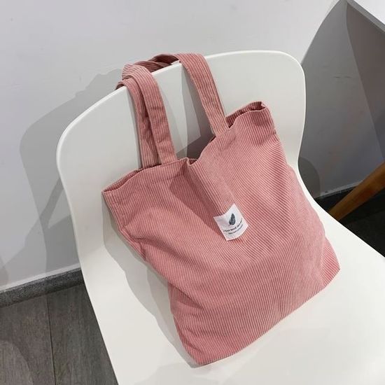 Sac Shopping Réutilisable Rose Flamant Rose, Motif Tropical, Taille Moyenne