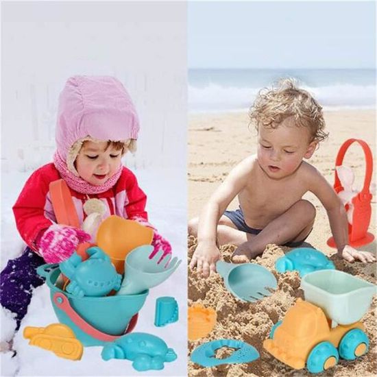 Jouets de plage,Jouets de plage pour enfants, 1 à 17 pièces, ensemble de  jeu pour bébé, bac à sable d'été, jeu de - Type Green - Cdiscount Jeux -  Jouets