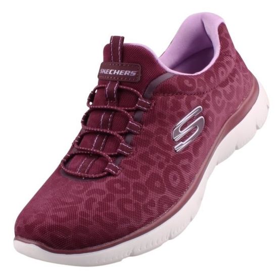 Chaussure plate Skechers Femme Rouge SKECHERS Summits