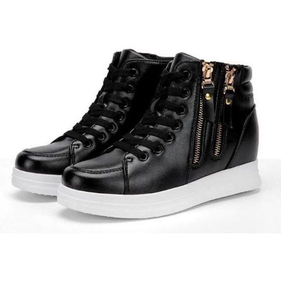 Basket montant cuir femme sales