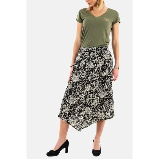 Jupe Short Le Temps Des Cerises Kitagi - Imprimé Fleuri, Taille Haute Évasée