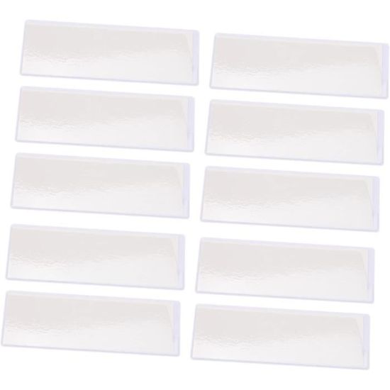 Porte-étiquettes Magnétiques En C – Lot De 50, Avec Films Protecteurs Et Cartes Papier
