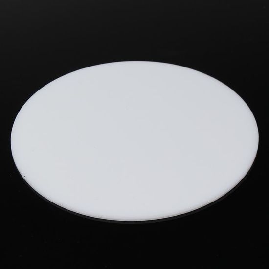 TEMPSA Plexiglas Disque Plaque Acrylique Rond Blanc Plastique Épaisseur  2.0mm Dia. 85mm - Cdiscount Bricolage