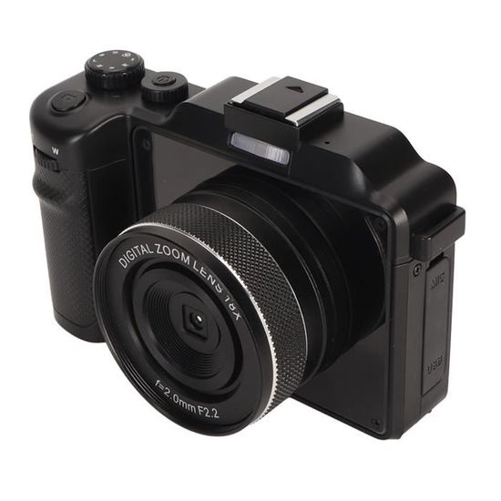 Appareil photo numérique 4K pour la photographie avec écran rabattable