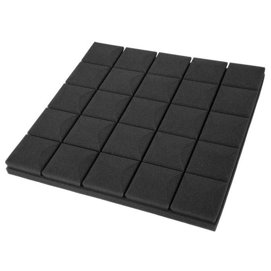 Kit 4 Panneaux Acoustiques Mousse Insonorisante - 60x60 Cm Pour Studio