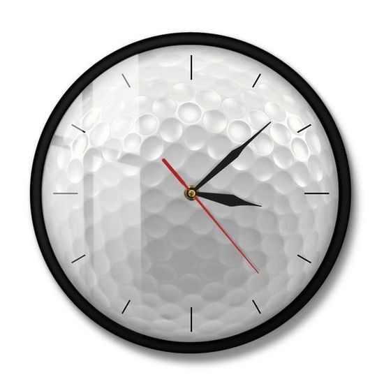Horloge Murale Vintage Golfeur Martini - 19ème Trou, Avec Clubs, Affichage Décoratif