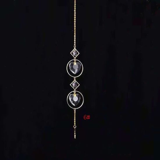 Attrape Soleil Cristal Attrape-Soleil En Cristal Bauhinia - Prisme Rond 76mm Pour Fenêtre - Crée Des Arcs-en-Ciel Naturels - Décoration Lumineuse Pendentif Lumineux