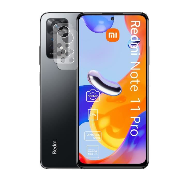 Pack 4 Films Verre Trempé Xiaomi Redmi Note 11 & 11s - Protection Totale écran + Objectif