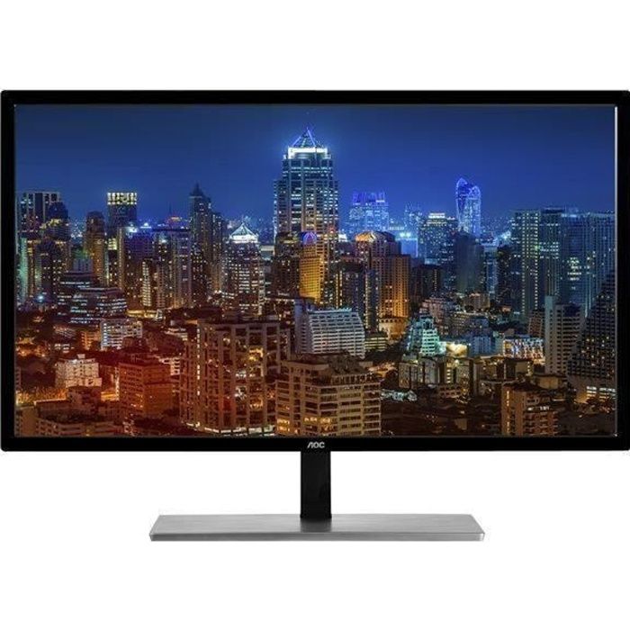 AOC Ecran U2879VF - 28- - 4 K - Dalle TN - HDMI (MHL), VGA, DVI-D, DisplayPort - Noir et argent