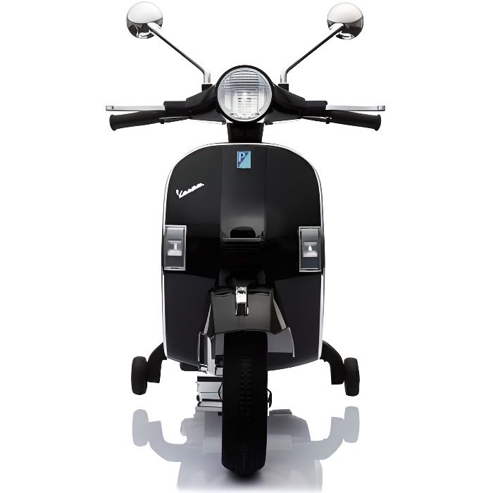 Moto VESPA officiel 12v électrique pour enfants licence Piaggio Noir - Moto électique pour enfant avec batterie