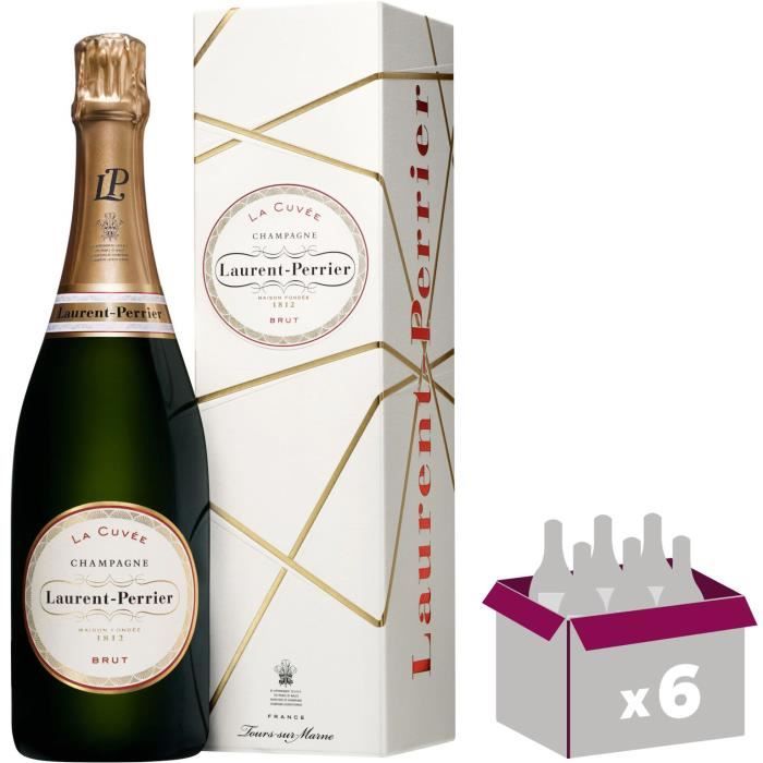 6X Laurent-Perrier Brut 75cl - Etui - Champagne