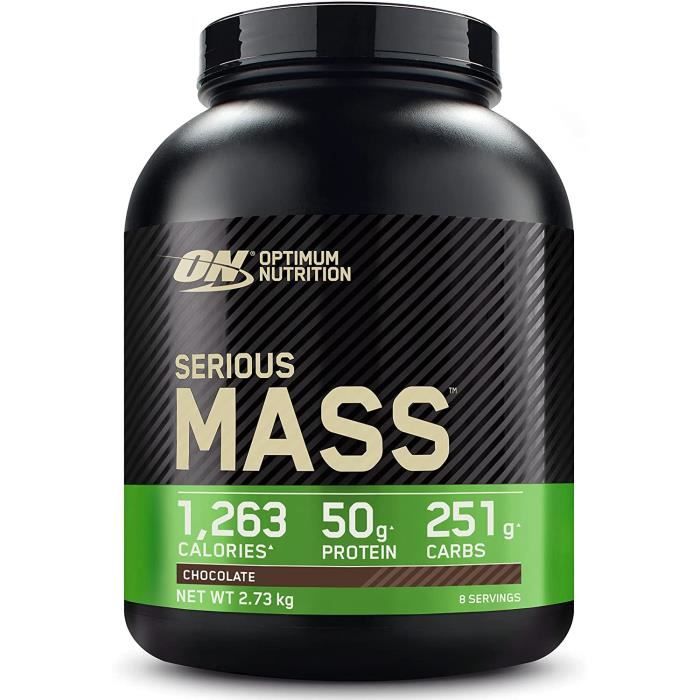 Optimum Nutrition Serious Mass, Mass Gainer avec Whey, Proteines Musculation Pr de Masse avec Vitamines, Creatine et Glutamine,4