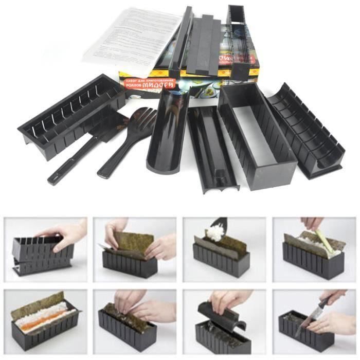 sushi kit Moule de riz Ensemble pour rouleau de sushi 10pcs la30336
