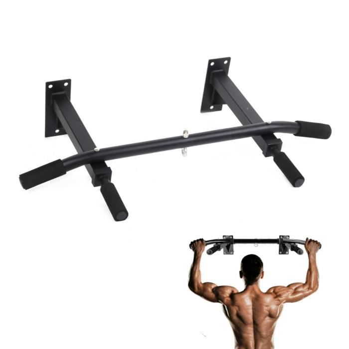 Barres de Traction Murale Barre de Fitness Fixation plafond Exercices Pull Up Bar MAX 200KG