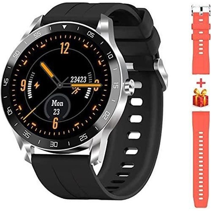 Blackview X1 Montre Connectée Homme, Cadeau de noël pour Homme, 1.3 Tracker de Fitness, Autonomie de 10 Jours, Cadiofréquencemètre,