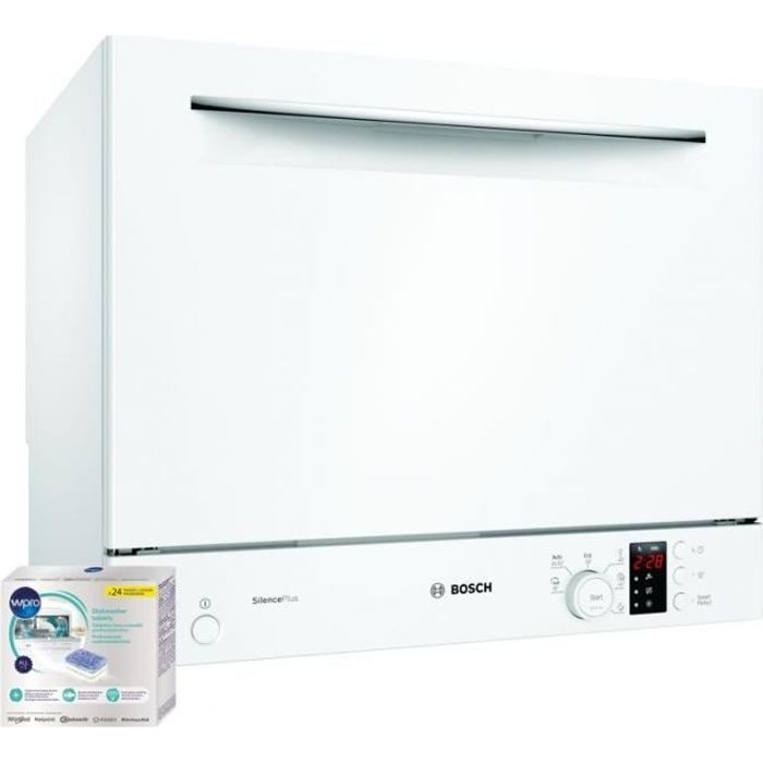 BOSCH Mini LAVE-VAISSELLE posable blanc 49dB 6 couverts 55cm Super Compact