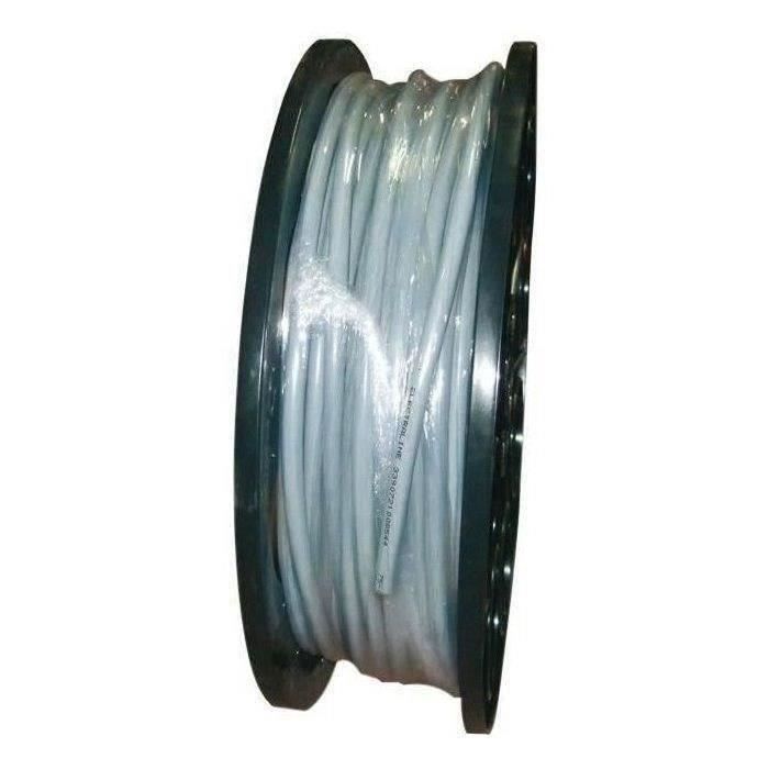 Câble souple HO5VVF - 4x2.5 mm² - 1/2 touret 75 m - gris