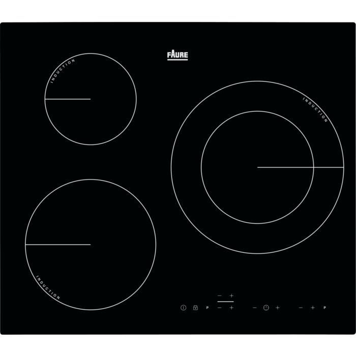 Faure FIT6340CB, Intégré, Plaque avec zone à induction, Noir, 1400 W, Rond, 14,5 cm