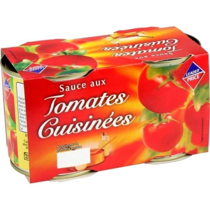 Sauce tomate cuisinée 380g Leader Price