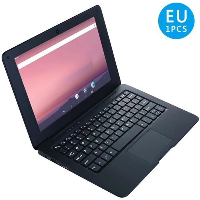 NEF Ordinateur Portable D'Écran De 10.1 Pouces WIFI 2G + 16G Interface USB Ordinateur Portable Léger 5000mAh, Noir
